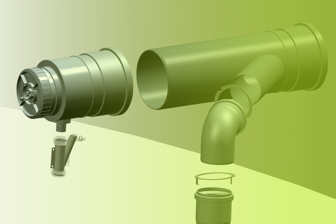 condensate management products slotting together